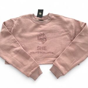 Darc Sport Mauve Crop Sweatshirt